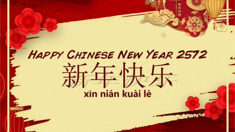 Happy Chinese New Year 2572, 新年快乐 (xīn nián kuài lè)
