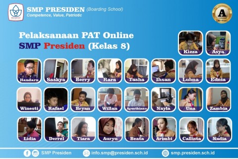 PAT Online SMP Presiden tahun 2020